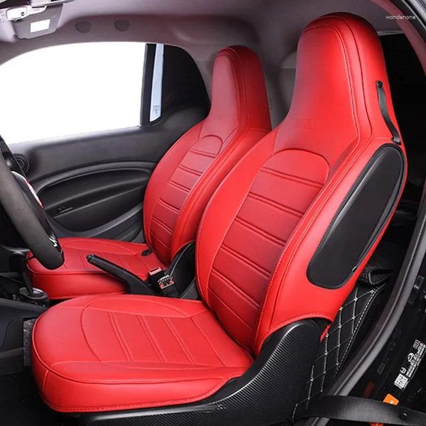 Car Seat Covers Cover Full Sets Front Leather Breathable Cushion For Smart Fortwo 451 452 453 Accessories Interior Decoration