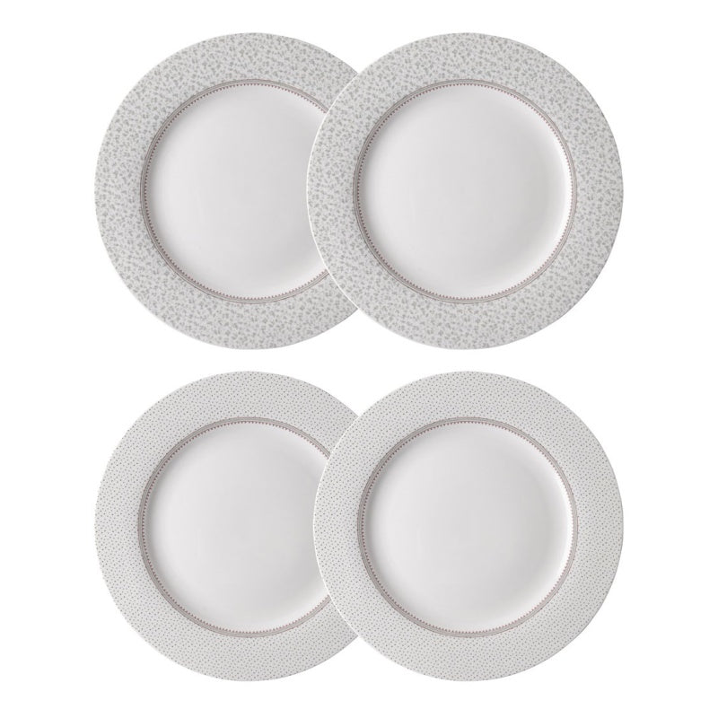 Laura Ashley Wild Clematis Set of 4 Dinner Plates