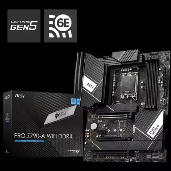 MSI Mainboard PRO Z790-A WIFI DDR4 Gaming Computer Motherboard Support CPU 13600KF- 13700KF-14700KF(Intel Z790-LGA 1700)