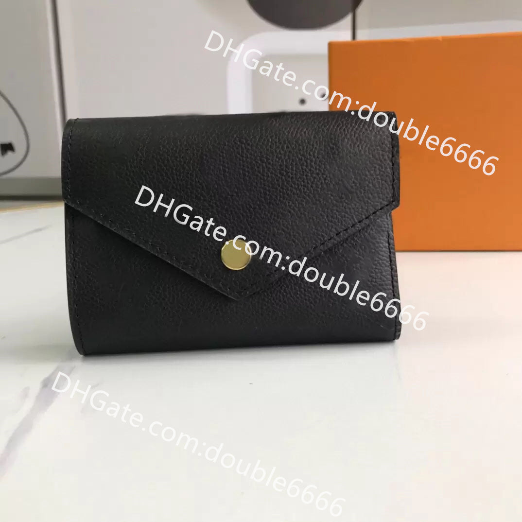 Top quality Genuine Leather Purse Holder Luxurys designer wallet handbag free Women&#039;s MEN Coin Card Holders Black Lambskin Mini Wallets Key Poc