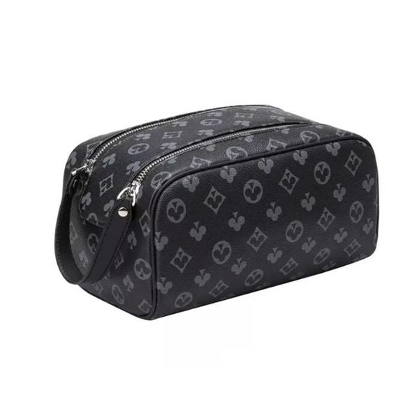 5A quality designer bag Men Women travelling large capacity Wash Bag wallet Cosmetic Toilet Pouch Beauty Makeup Case Pochette Double Zippy K