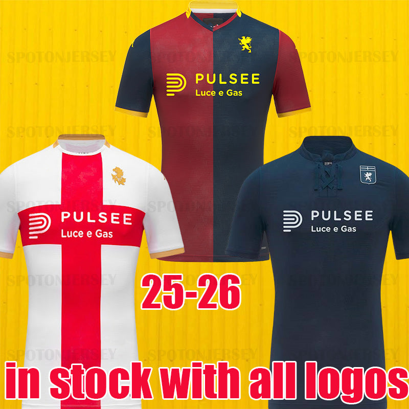2025 Genoa CFC Mens Soccer Jerseys special blue Home Away 3rd Football Shirts 25 26
