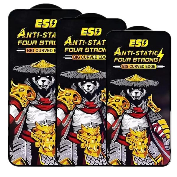 ESD anti-static Screen protector for iphone 14pro-14Promax tempered glass film Comaptible with 13 12 11 XR XS MAX 7 8 Plus phone film