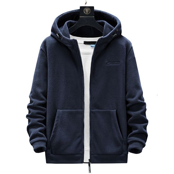 Men&#039;s Jackets Large Size Spring Autumn Coat Husband Polar Fleece Outerwear Male Plus Big 8XL 7XL Hooded Winter Men Windbreaker 221206