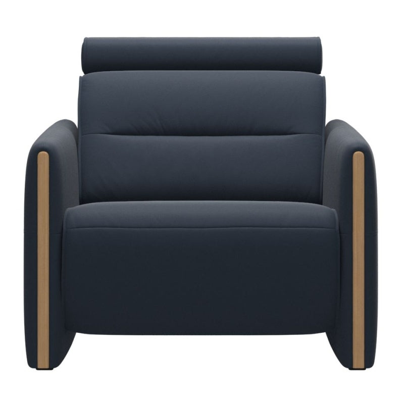 Stressless Emily Chair With Wood Arm - Cori Leather