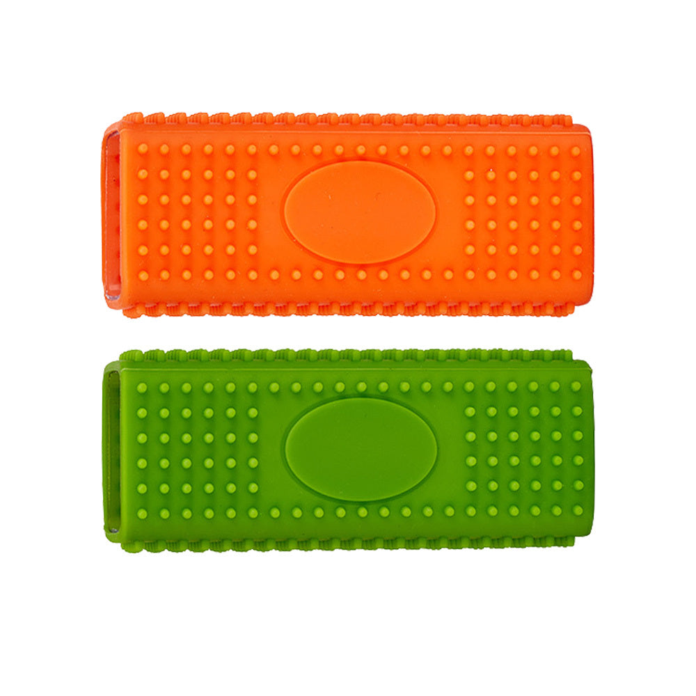 TEMU Durable Plastic Pet Hair Remover Roller - Non-slip Textured Surface, Dual-sided Deshedding Brush For Furniture, Carpets, Sofas - Effective