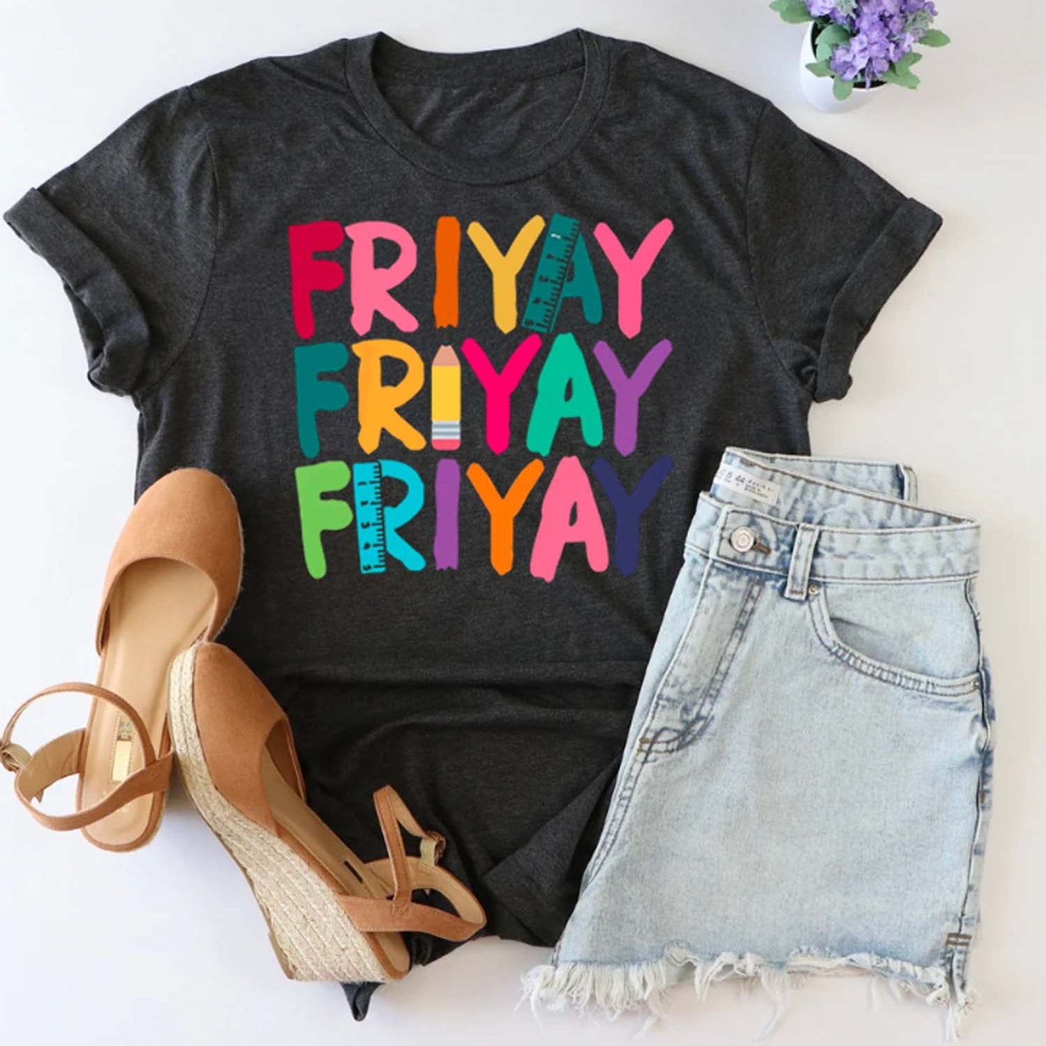 TEMU "women's T-shirt, Cotton, Black - "