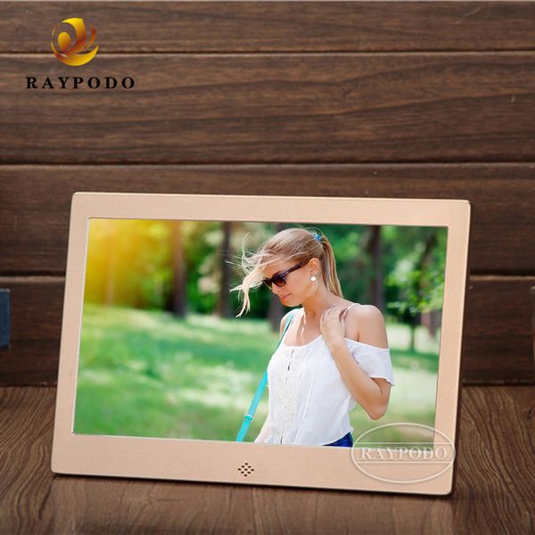 RAYPODO 10.1 inch Digital Photo Frames digital advertising signs for sale wifi frame electronic frame touch screen metal