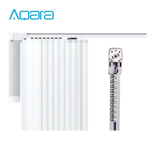 Aqara Smart Curtains Track Electric Rod Cornice Rail and Aqara Zigbee Motor Automatic Curtain Control System For Smart Home