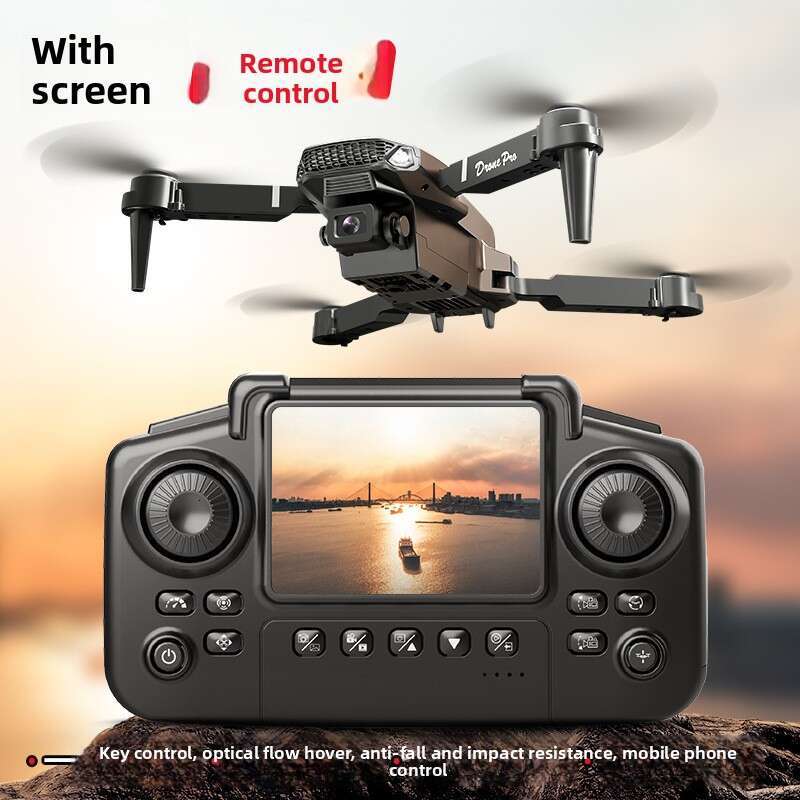 Drone With Monitor Screen Aerial Photography Quadcopter Remote Control Airplane Toy For Children E88