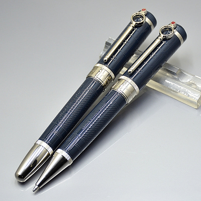 high quality Blue - Black Roller ball pen - Ballpoint pen - Fountain pen business office stationery fashion ball pens