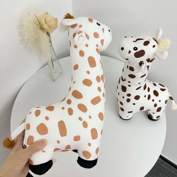 35cm Giraffe Cute Plush Dolls Baby Kids Cute Animal Soft Cotton Stuffed Soft Toys Sleeping Mate Gift Boy Girl Kids Kawaii Toy X241230