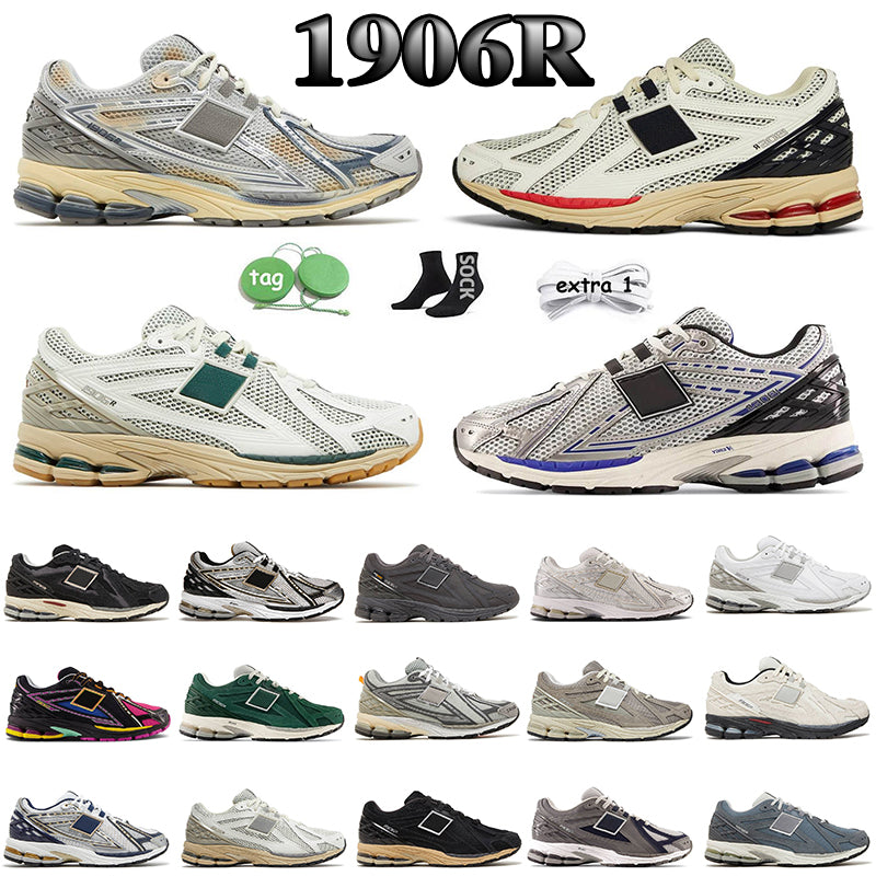 Top 1906 R 1906R Running Shoes 1906s Platform Sneakers Protection Pack Sea Salt White Red Silver Metallic Blue Runner Neon Nights Mens Women Outdoor