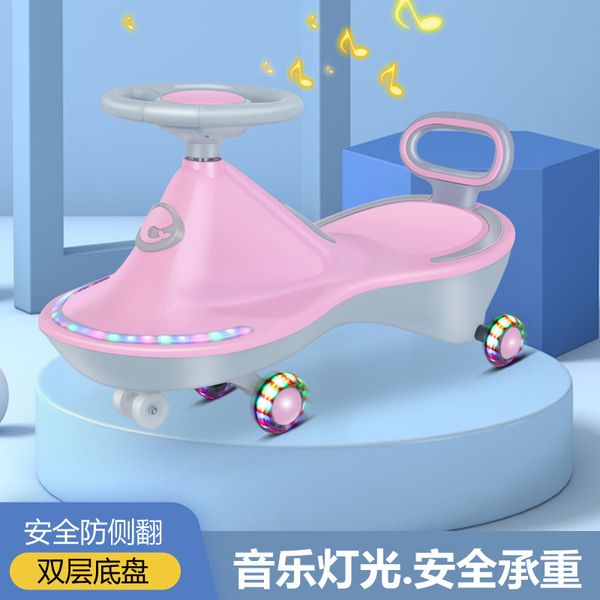 Children&#039;s Twisting Car 1-3-6 Years Old Yo-yo Car Swing Car Girl Car Baby Slide Car with Music Light Children&#039;s Toy Scooter