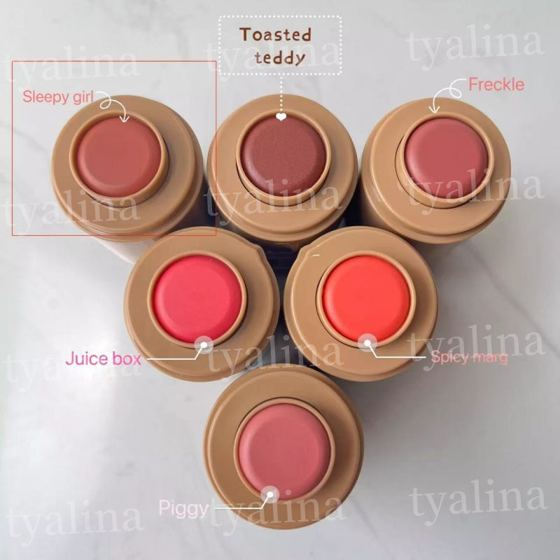 6 Colors Rhode Pocket Blush 5.3g Face Cheek Makeup Stick Beauty Cosmetics Piggy Freckle Toasted Teddy Sleep Girl Juice Box Spicy Marg Cosemetic Long