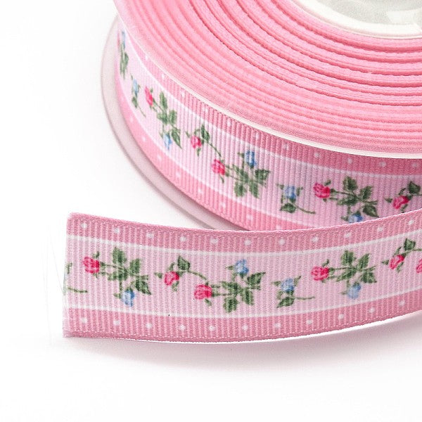 Fiore stampato nastri del grosgrain
