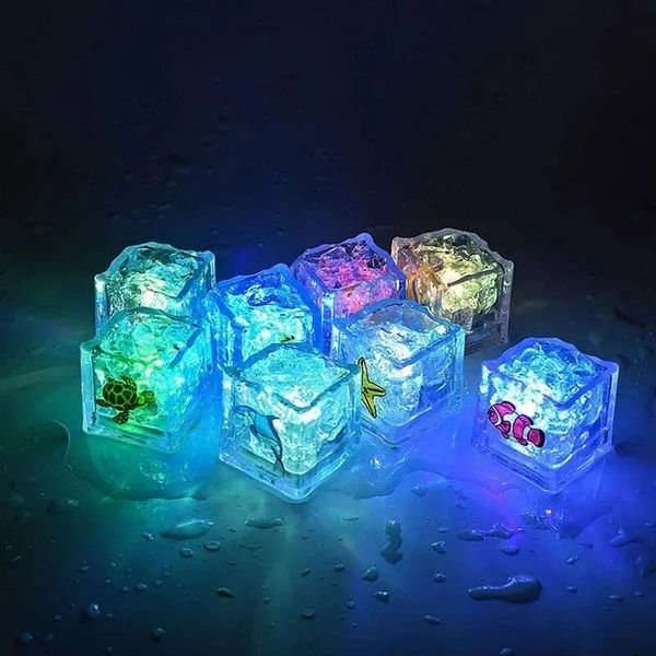 12PCS Baby Bath Bathtub LED Light Up Toys Colorful Changing Waterproof Glowing Bath Puzzle Toys for Kids Infant Birthday Gift 241217