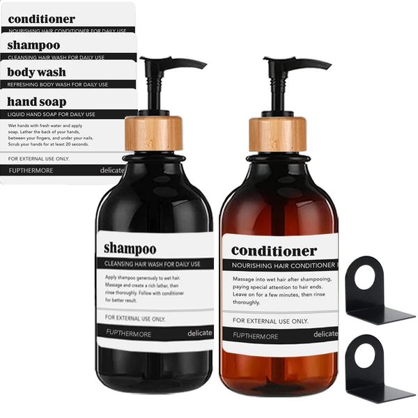 500ml soap bottle bathroom dispenser shampoo shower gel storage push type refillable empty 240830