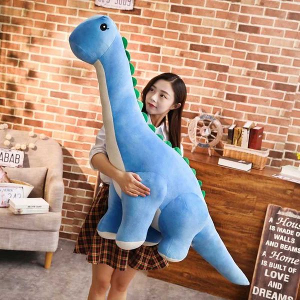 150cm Giant Simulation Dinosaur Toys Diplodocus Plush Pillow Cute Stuffed Toy Dolls Children Boys Birthday Gift X241105