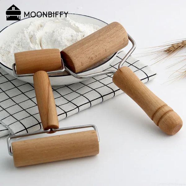 Wooden Rolling Pin Hand Dough Roller for Pastry Fondant Cookie Dough Chapati Pasta Bakery Pizza Kitchen Tool Dough Roller 240729
