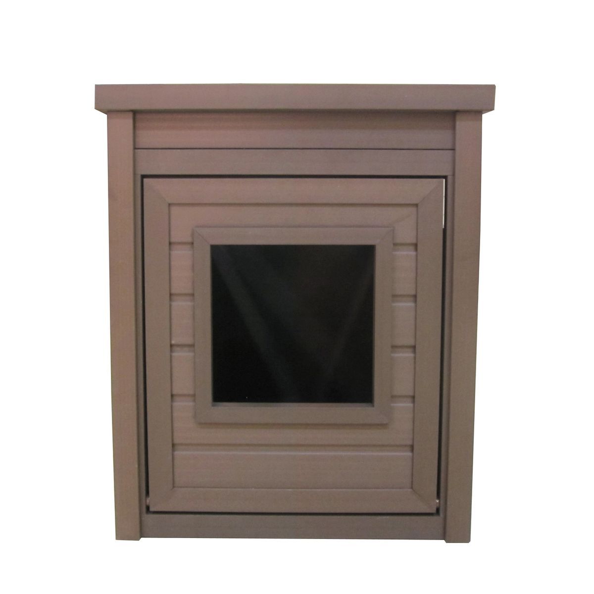 Litter Loo® ECOFLEX Cat Litter Box Cover, End Table - Russet Brown