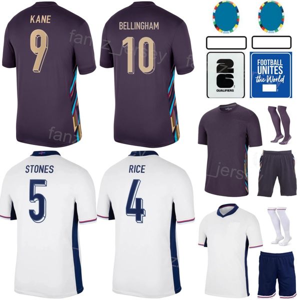 2024-25 National Team 4 RICE Soccer Jerseys Man Youth Euro Cup 1 PICKFORD 2 KONSA 3 CHILWELL 9 KANE 14 HENDERSON 10 BELLINGHAM 17 TONEY FODE