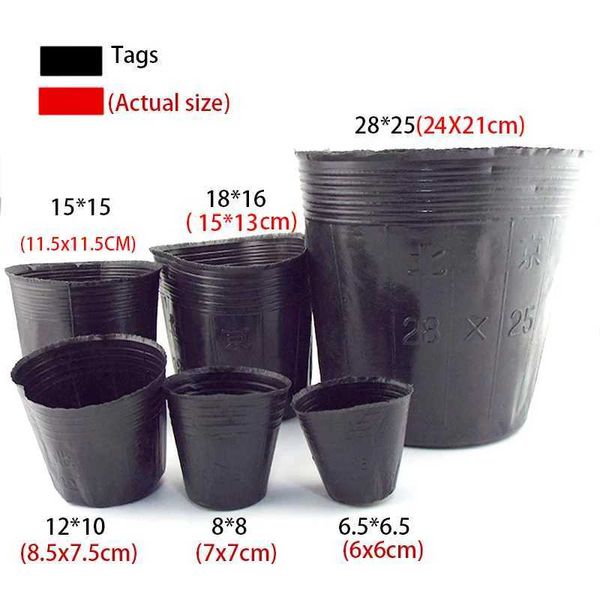 Planters Pots 50pcs 6-8-12cm plant grow pot gardening Nursery Cups planter Starters garden flower planter plastic pots Herb vegs Home tools
