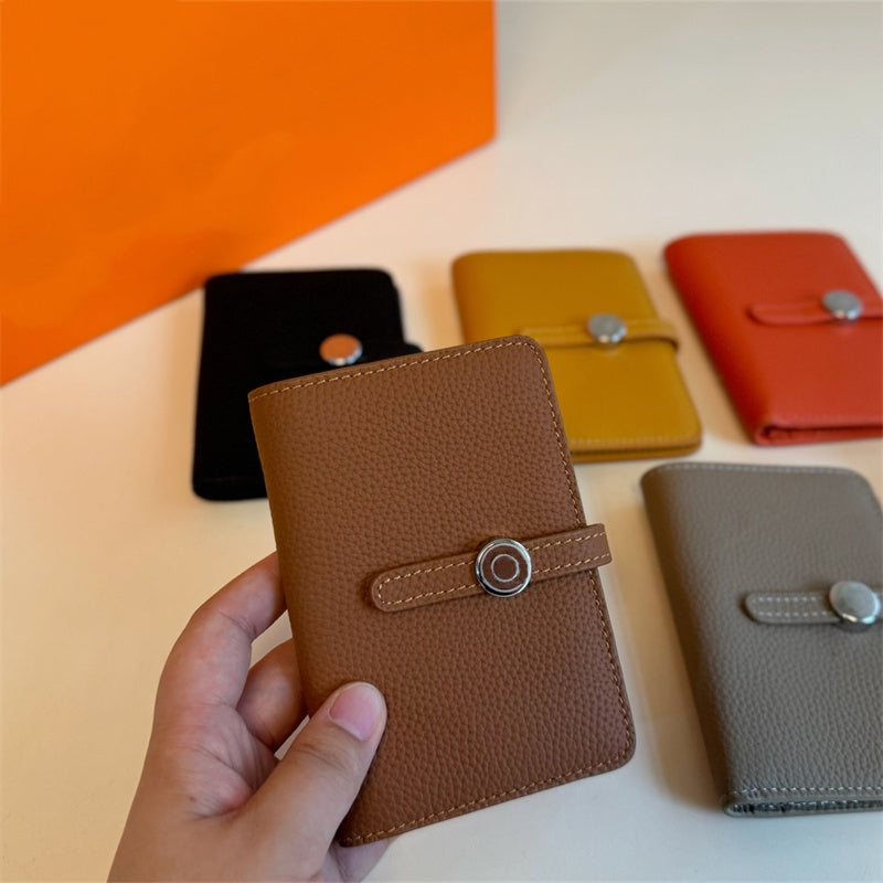 Designer Wallet Card Holder Mini Short Wallets Zipper Pouch Genuine Leather Purse Holders Men Woman 10A
