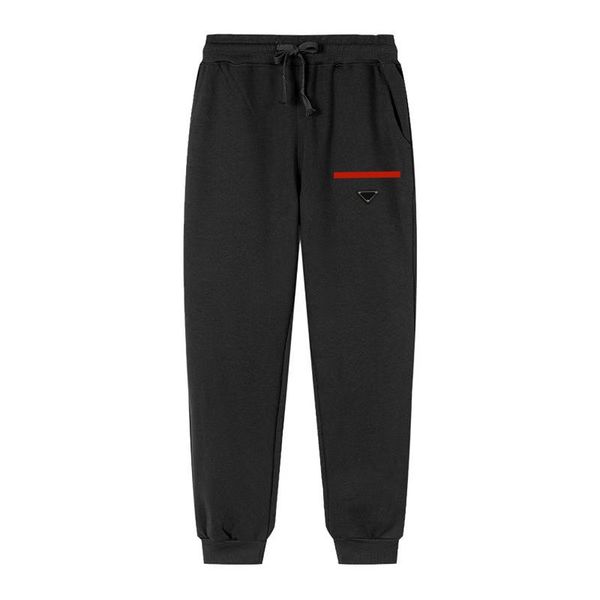 Calça masculina Sanitária Autumn Winter Fashion Leisure e Sports espessados Flce Long Color Solid Mens calças