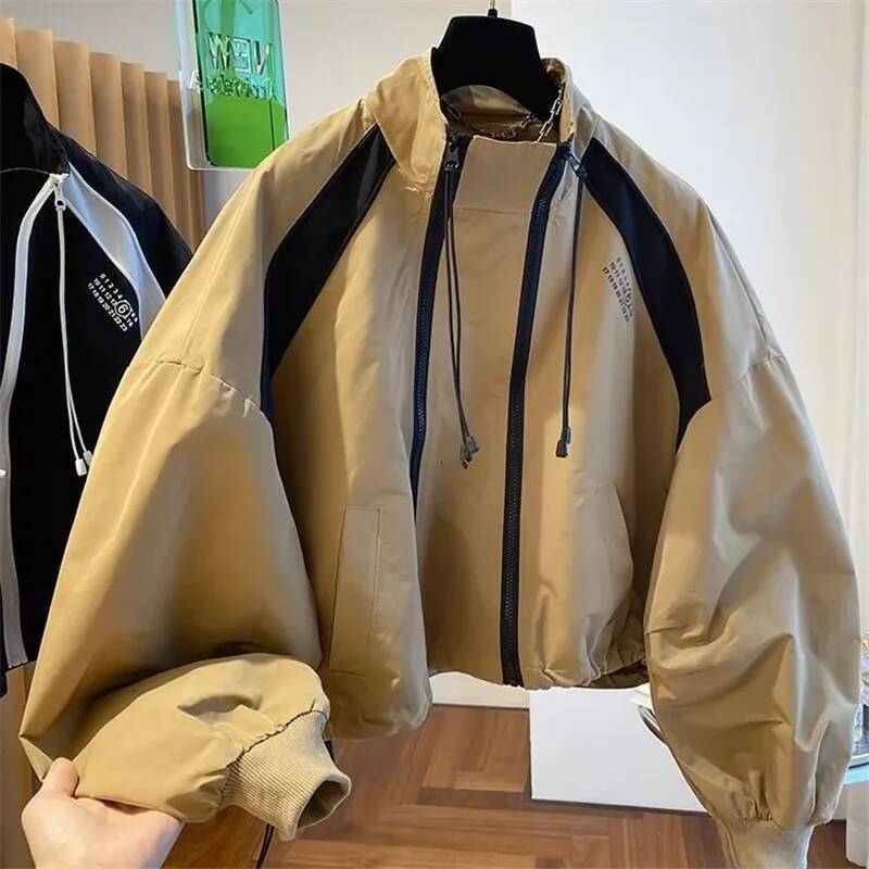 2025 Spring-Summer Women&#039;s Short Design Jacket Fashion Casual Jacket Designer Stand up Collar Zipper Jacket Women&#039;s