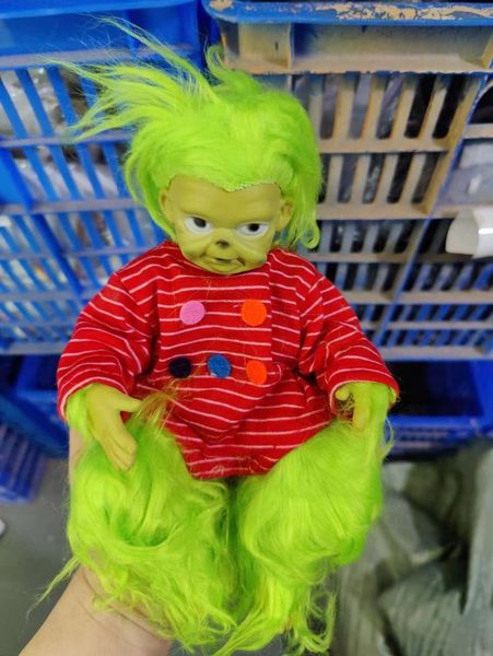 Wholesale Christmas dolls Popular plush elf decorative doll Grinch figure gift anime fashionable Designer Home decoration hot-selling