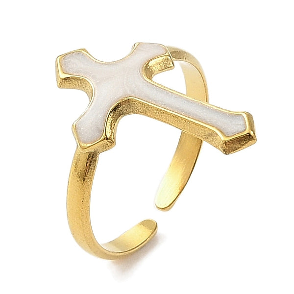 Bagues de manchette ouvertes en acier inoxydable 304 avec placage ionique (IP) pour femmes