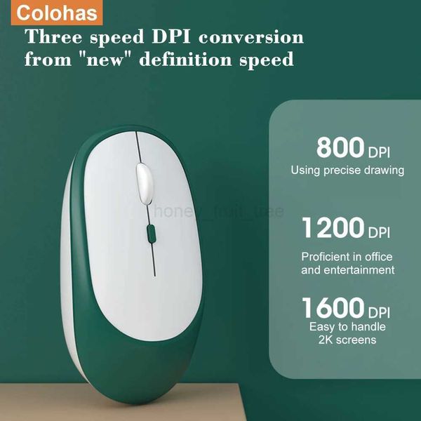 New Wireless Bluetooth Splicing Mouse Portable Charging Silent Business Gaming Mouse Suitable for Mobile Phones Tablets NotebookM240725