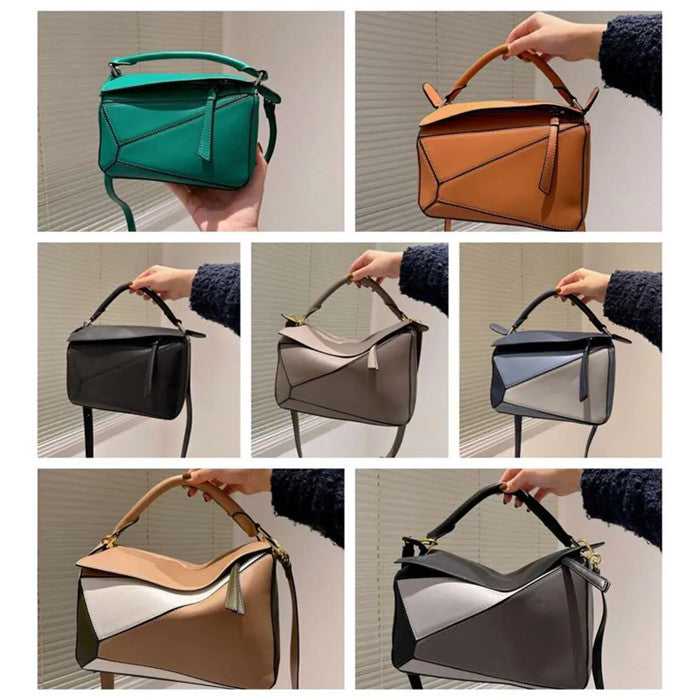10A Designer Bag Genuine Leather Handbag Shoulder Bucket Woman Bags Puzzle Clutch Totes Crossbody Geometry Square Bags