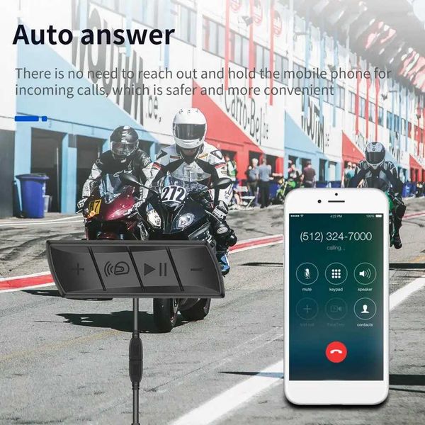 Interphone Sturdy Helmet Interphone Low Power Consumption Compact Helmet Earphone Cordless Bluetooth-compatible 5.0 Helmet Headphone Z241018