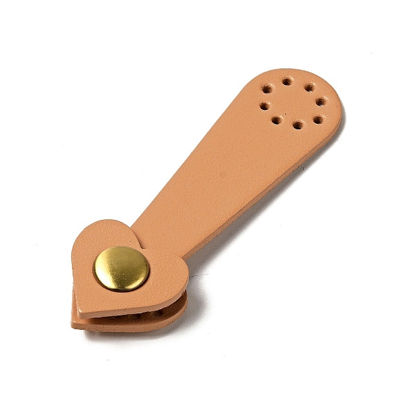 Herz-Rindsleder zum Aufnähen von Geldbörsenverschlüssen