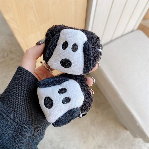 ddmygifts Plush dog suitable for Pro 1-2-3 generation Bluetooth wireless headphone cover soft shell cute cartoon A
