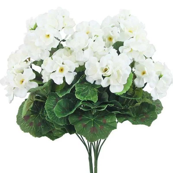1Pc Begonia flower Artificial plants for Wedding bridal bouquet He outdoor garden bonsai Decoration DIY Christmas Wreaths vaseT250118