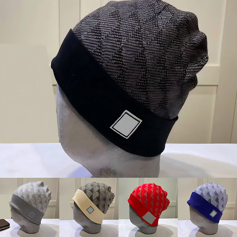 Designer beanie Men&#039;s and women&#039;s fashion classic plaid beanie skull hat winter warm outdoor casual travel high quality knit hat suitable