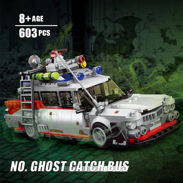 Technology car model building blocks MOC mini ghost movie car assembly building blocks DIY toys childrens giftsTechnology car m 241204