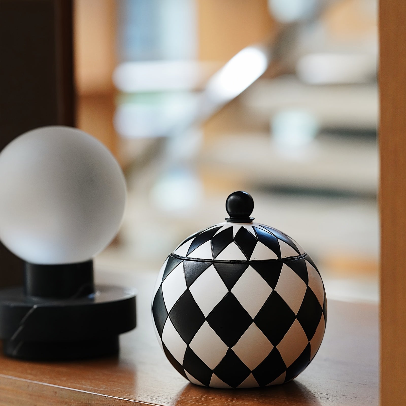 TEMU Black And White Checkerboard Home Decoration Storage Box Desktop Decoration Box Decoration Storage Necklace Earrings Bracelet Ring Storage Box