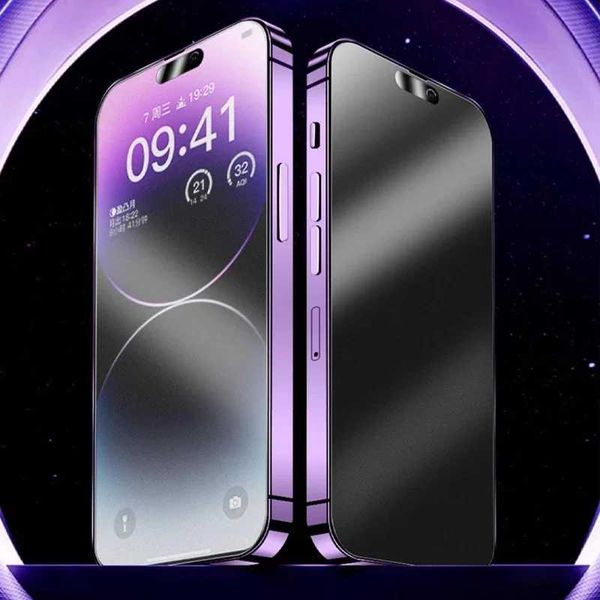Anti fingerprint matte tempered film screen protector for iPhone 15-16-Pro-Max privacy matte shatterproof film O250116