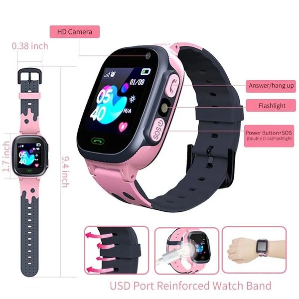 Kids Smart For Children SOS Waterproof Smartwatch Clock SIM Card Location Tracker Child Watch Hot
