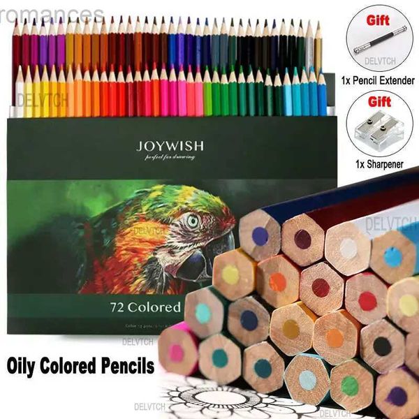 Pencils 12-24-36-48-72 Color Set Oil Pencil 3.0mm Lead Hexagonal Wood Handle Used for Artists to Draw Art Sketching Design Childrens Gifts d