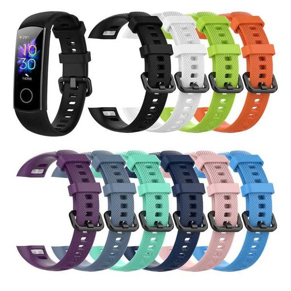 High Quality Honor Band 5 4 Sports Color Strap Silicone Bracelet Honor Band 5 Smart Accessories O241115
