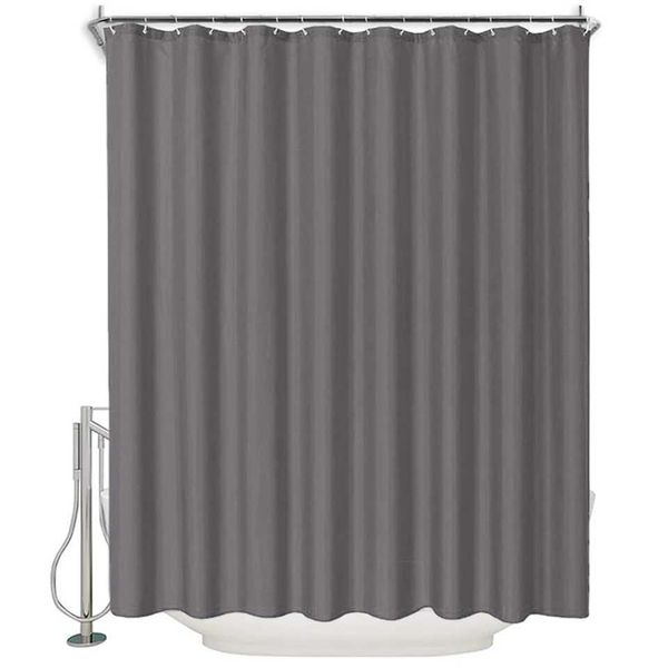Grey modern shower curtains bathroom standard decoration bathtub He windows washable Y250116