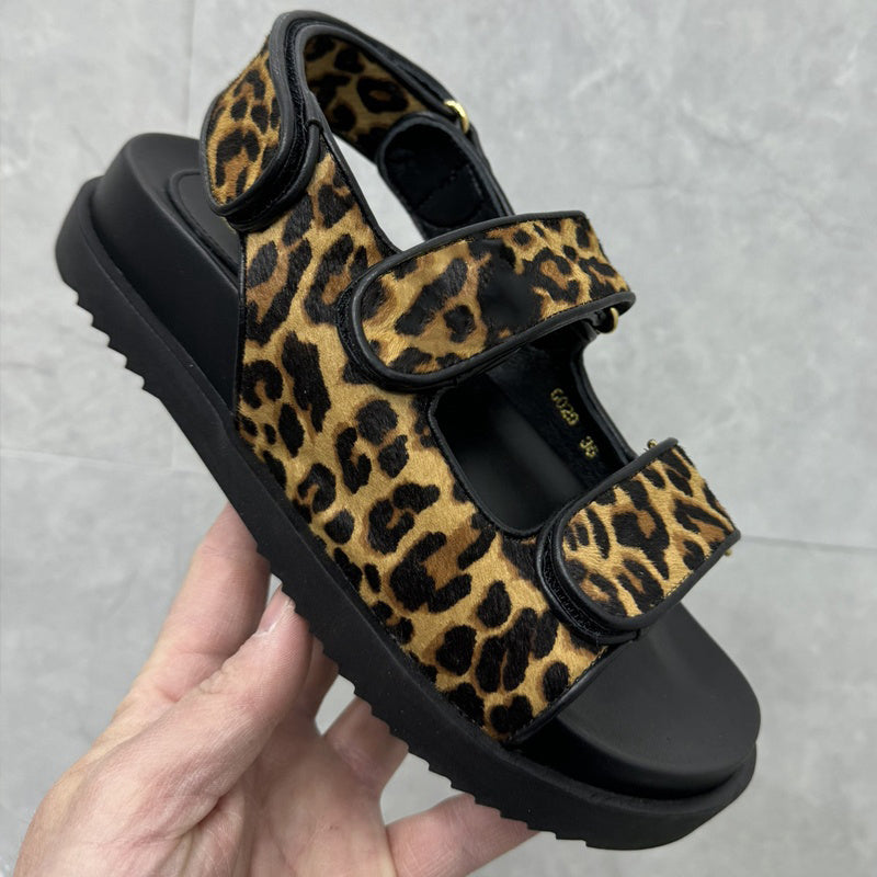 Top Quality Women Sandals Size EUR 35-42 Summer Flat Sandal With Velcro 27672 25849