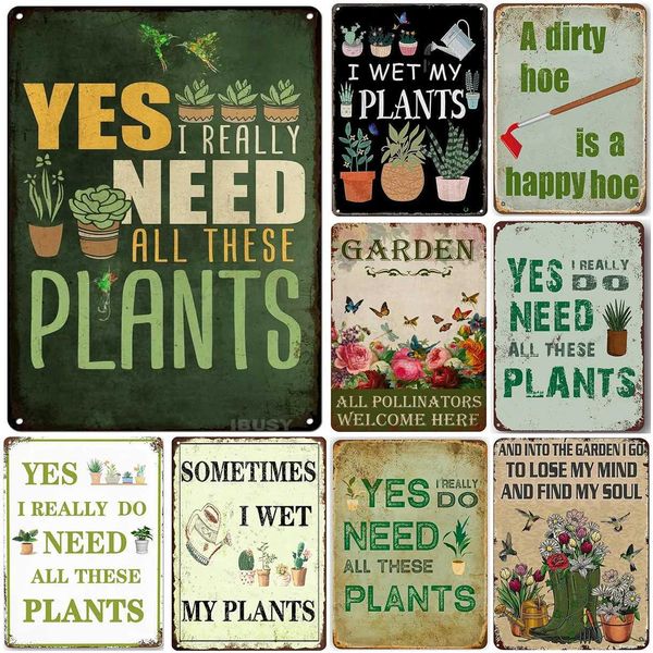 Flowers Garden Metal Tin Signs Vintage Home Wall Decor Housewarming Gift for Indoor Outdoor Farmhouse Yard Home Wall DecorativeXJ250116