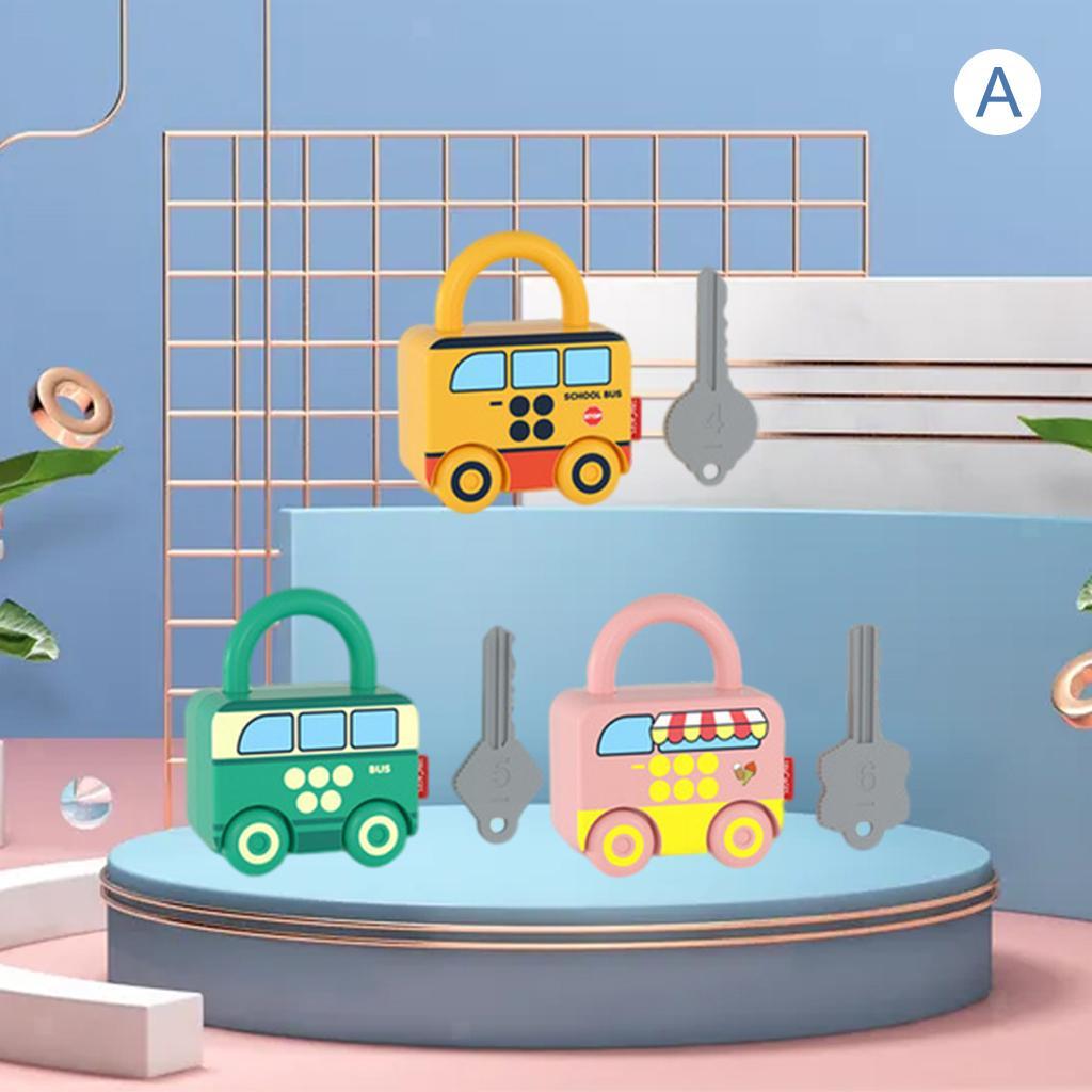 Digital Car Paired Unlocking Toys Children Learning Game Education Tools