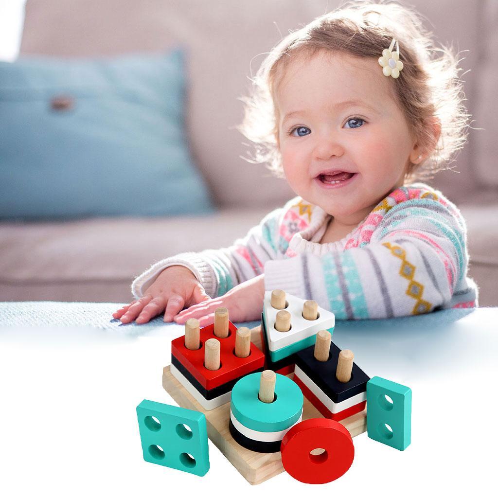 Baby Stacking Toys Blocks Sensory Learning Developmental Toys for Boys Girls